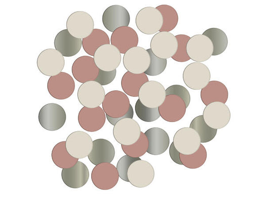 Creme Rose papirkonfetti 1 pose (14gram)