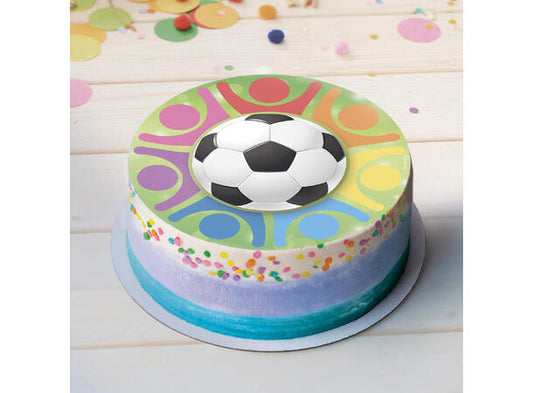 Spiselig fotball kakepynt 20cm