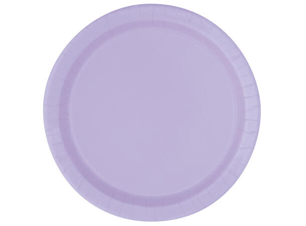 Ensfarget Lavendel tallerken - Plastfri 18cm