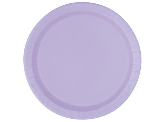 Ensfarget Lavendel tallerken - Plastfri 18cm