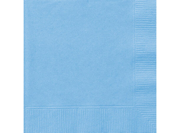 Lys blå servietter 33x33cm