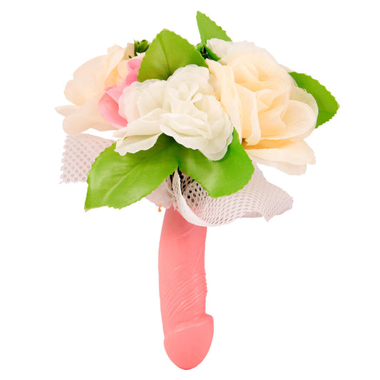 Utdrikningslag blomsterbukett i plast