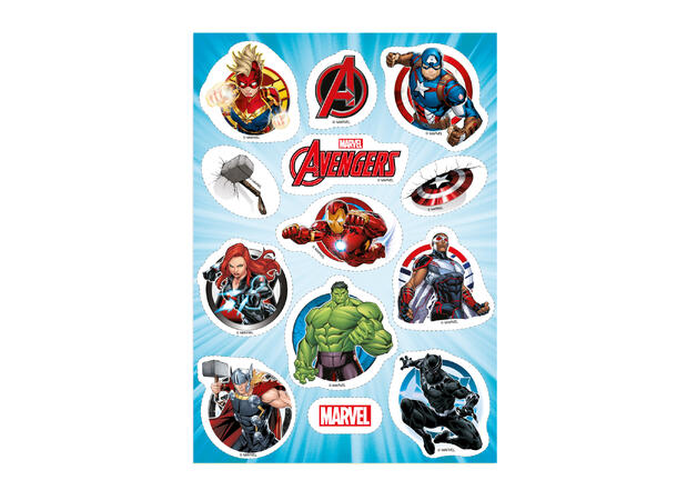 Sukkerfritt spiselig kakeskilt avengers