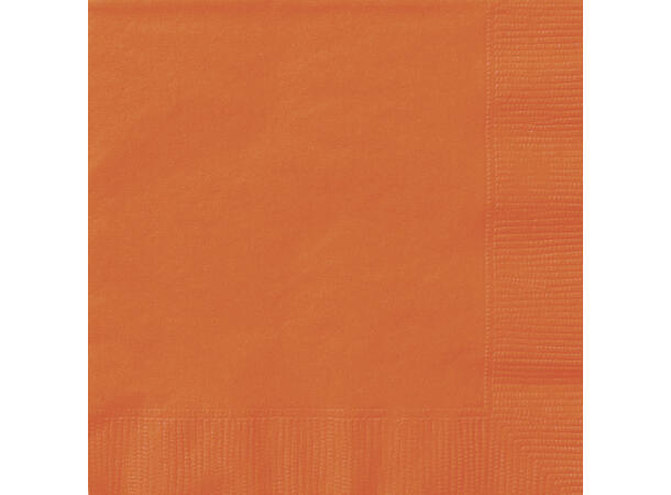 Oransje servietter 33x33cm