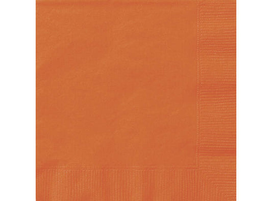 Oransje servietter 33x33cm