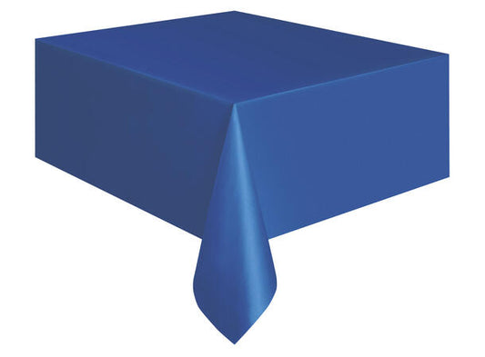Mørk blå firkantet plastduk 137x214cm