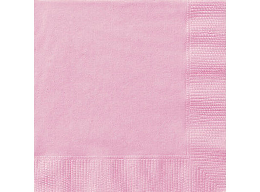Lys rosa servietter 33x33cm