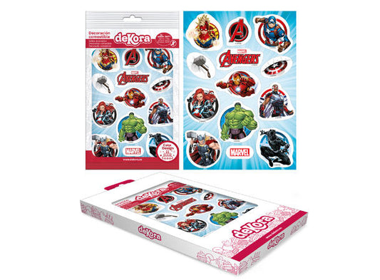 Sukkerfritt spiselig kakeskilt avengers