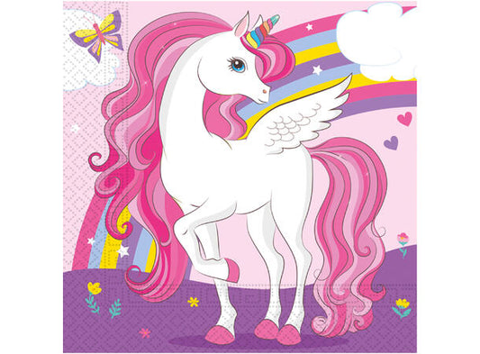 Unicorn lunsjservietter