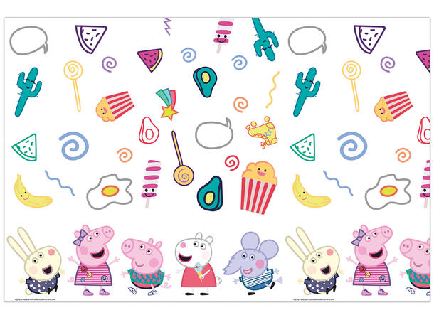 Peppa gris plastduk 120x180cm