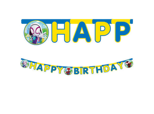 Spidey happy birthday leddbanner