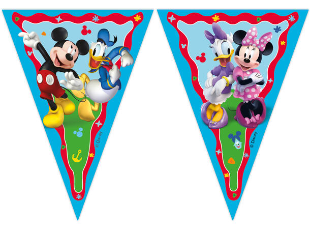 Mikke mus FSC flaggbanner med 9 flagg