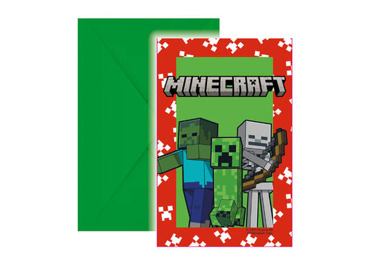 Minecraft invitasjoner med konvolutt