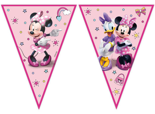 Minni mus flaggbanner med 9 flagg