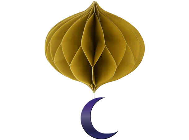 Eid mubarak honeycombdekorasjoner i papir