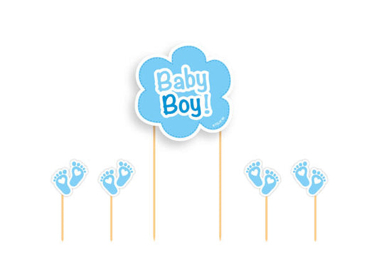Baby Boy - Kaketopper på pinne