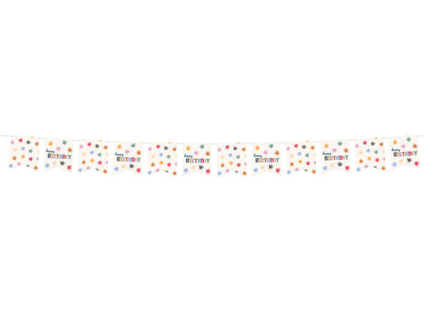 Star burst flaggbanner i papir 6m