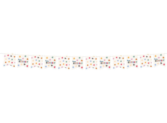 Star burst flaggbanner i papir 6m