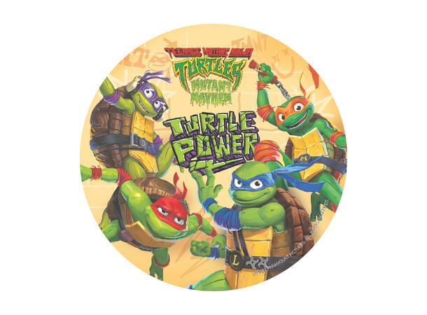 Spiselig kakeskilt ninja turtles 20cm