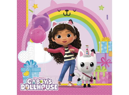 Gabbys Dollhouse papirservietter 33x33cm