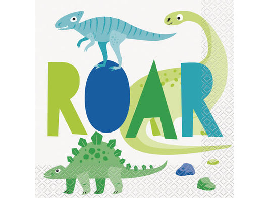 Dinosaur servietter 33x33cm