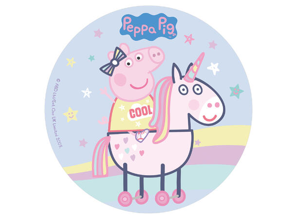 Spiselig kakeskilt peppa gris 20cm