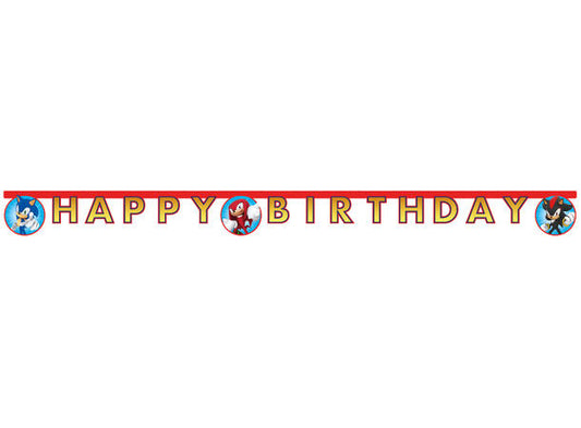 Sonic Happy Birthday leddbanner
