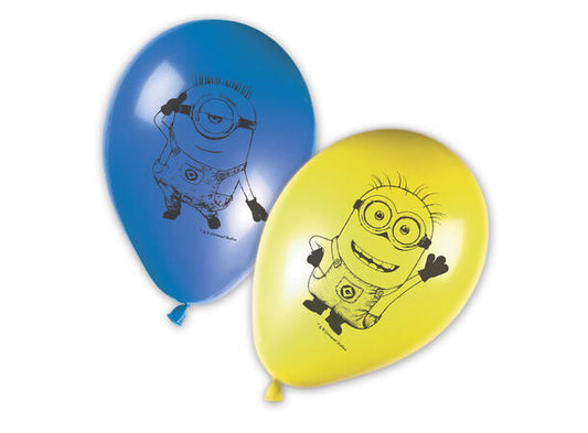 Minions gummiballonger med trykk 30cm
