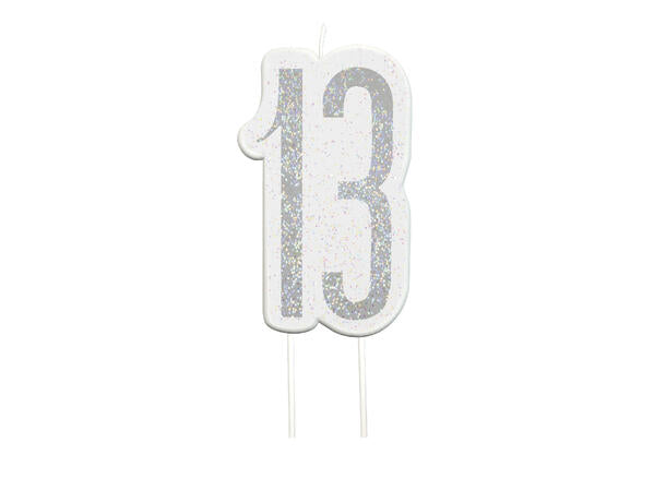 #13 Sort & sølv kakelys