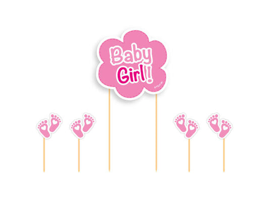 Baby Girl - Kaketopper på pinne
