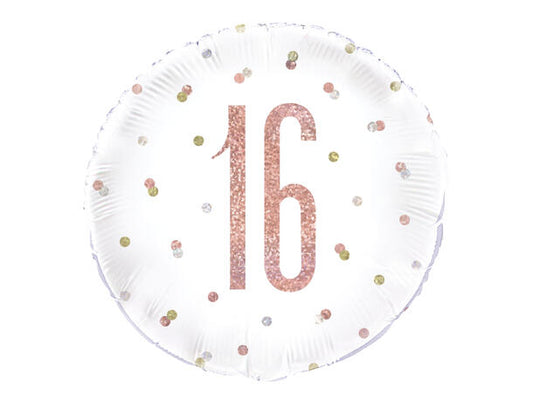 Folieballong rosegull 46cm #16