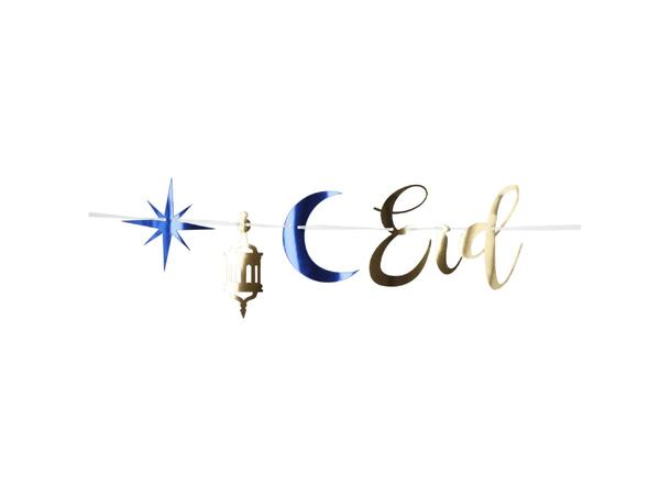 Eid mubarak bokstavbanner i papir 1,5m