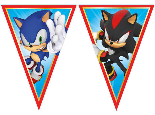 Sonic flaggbanner med 9 flagg