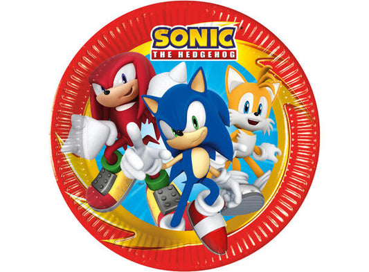 Sonic plastfrie tallerkener i papir 23cm