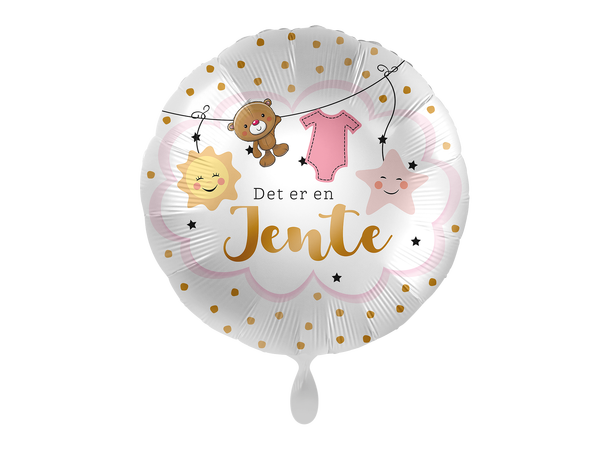 Folieballong "Det er en jente" 43cm