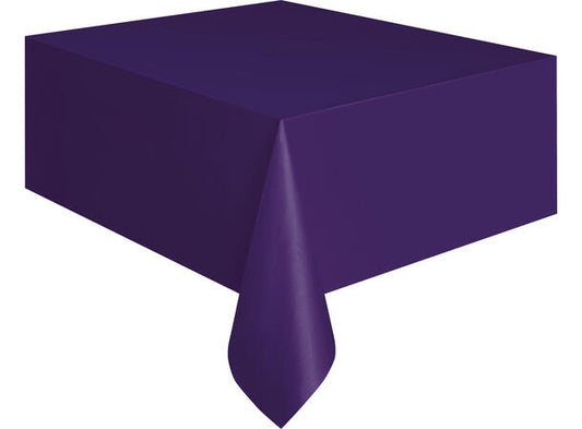 Mørk lilla firkantet plastduk 137x274cm