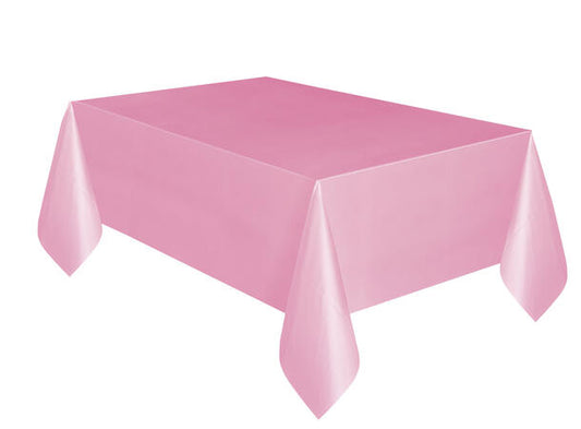 Lys rosa firkantet plastduk 137x214cm