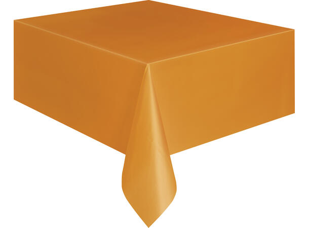 Oransje firkantet plastduk 137x274cm