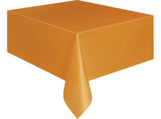 Oransje firkantet plastduk 137x274cm