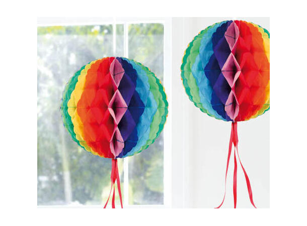 Pride honeycomb I papir 30cm