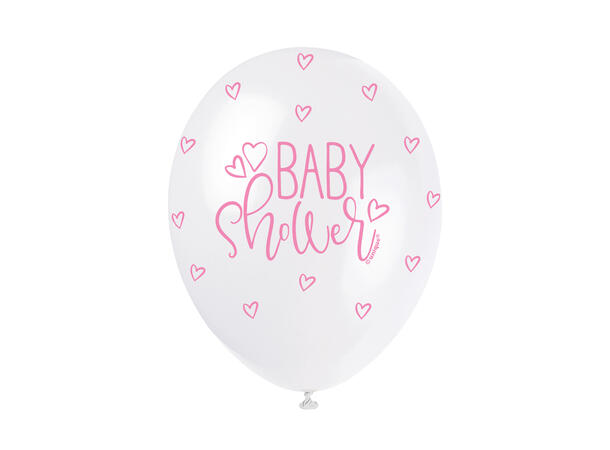 Babyshower gummiballonger assorterte farger 30 cm