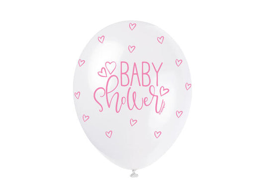 Babyshower gummiballonger assorterte farger 30 cm