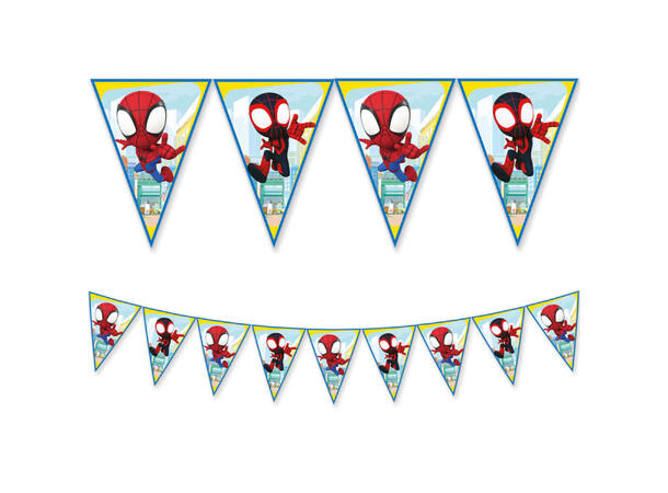 Spidey flaggbanner i papir med 9 flagg