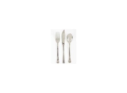 Ensfarget Sølv Metallic bestikk 18deler