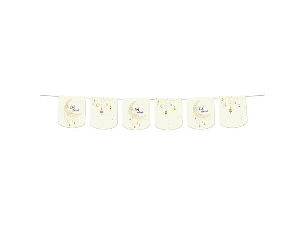 Eid mubarak blokkbanner i papir 6m