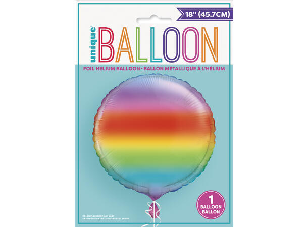 Pride rund folieballong 50 cm