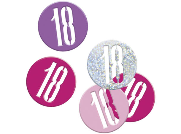 #18 Rosa & sølv bordkonfetti
