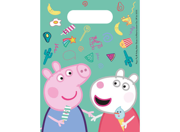 Peppa gris godteriposer i plast