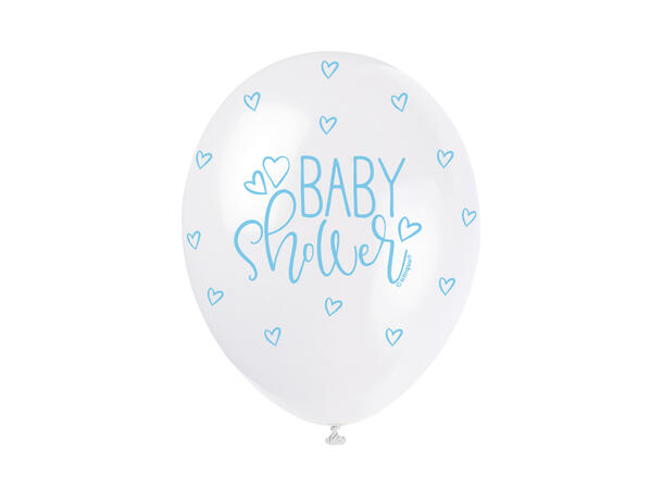 Babyshower gummiballonger assorterte farger 30 cm