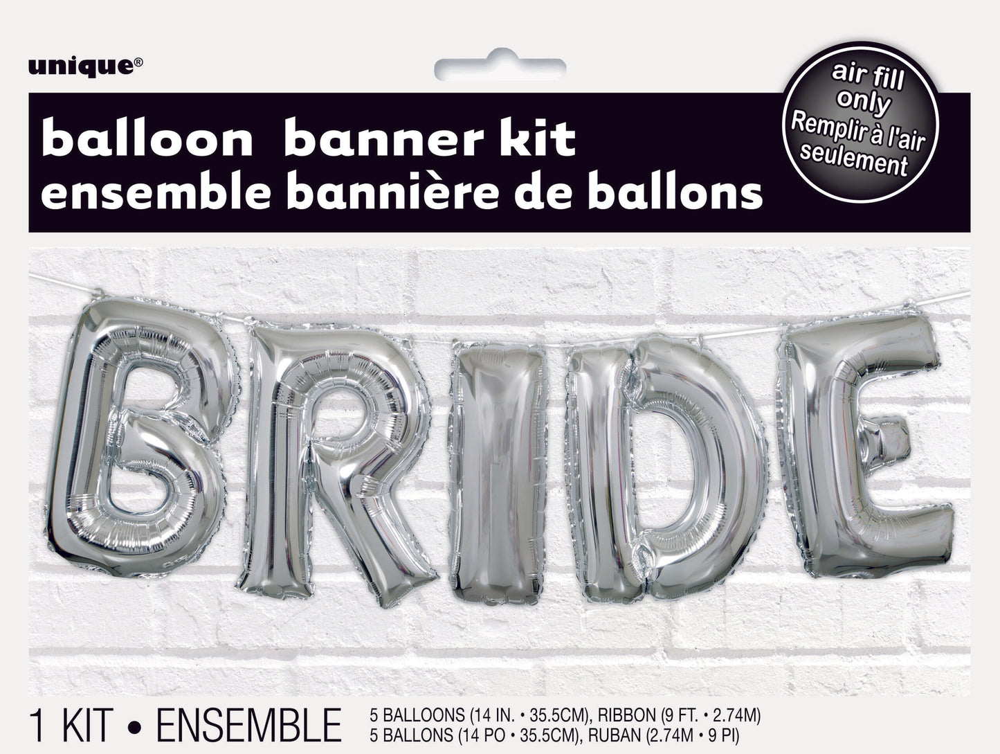 Bride ballongord sølv 36 cm